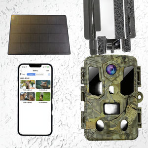 AI Powered 4G Panel solar Hunting Trail Camera 64MP 4K Video 4G Tarjeta SIM <span class=keywords><strong>Datos</strong></span> Ilimitado Inalámbrico 4K para monitoreo de vida silvestre - Product Image 3