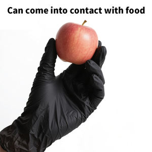 Одноразовые черные нитриловые перчатки без пудры, 3 мил, для механического обслуживания, кухни, пищевой промышленности, приготовления пищи, использования шеф-поваром, промышленного применения - Product Image 3