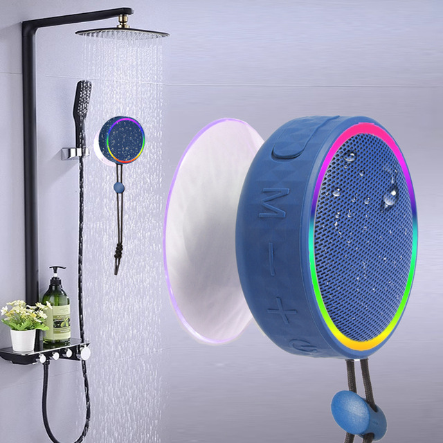 Mini Portable 5W Shower Wireless Round Speaker Against Water