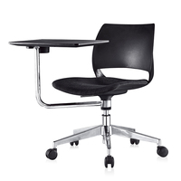 Chaise pliante moderne avec bureau, chaise de formation pour invités de bureau épais avec table pliante pour ordinateur portable mobilier de chaise commerciale