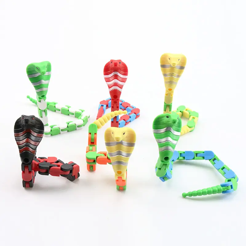 Magic Snake Puzzle Tiktok Hot Selling Zappeln Spielzeug Kinder Lernspiel zeug Plastik würfel Twist Puzzles Party Gefälligkeiten für Kinder