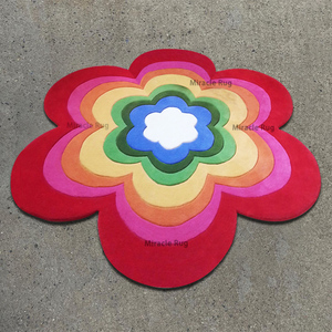Alfombras de área de granja Sala de estar 8*10 <span class=keywords><strong>Alfombra</strong></span> de color floral <span class=keywords><strong>radiante</strong></span> <span class=keywords><strong>Alfombra</strong></span> de acento hecha a mano de lana <span class=keywords><strong>Alfombra</strong></span> de regalo personalizada - Product Image 5