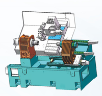 Tour-fraiseuse numérique CNC TCK-52MYS à double broche et 4 axes pour usages moyens avec outillage motorisé de haute précision