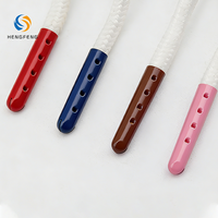 Embouts de lacets en métal ouverts à 4 trous, colorés, pour chaussures, vente en gros en stock