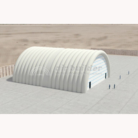 Entrepôt moderne gonflable à air, personnalisé, durable, résistant au vent et au soleil, facile à installer, étanche en PVC thermosoudé, alimenté par prise électrique