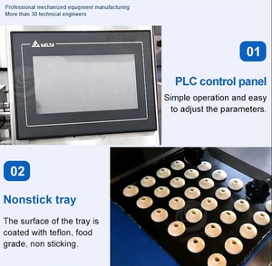 Điện Puff Biscuit hình thức ba màu kích thước nhỏ tự động Báo Chí bột Cookie làm cho máy - Product Image 3