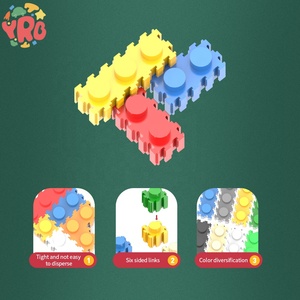 Yrb bebek sıcak satış noel tuğla seti DIY yapı blok bulmaca oyuncaklar noel baba ren geyiği yapı taşları Set oyuncaklar - Product Image 6