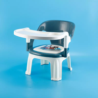 Chaise et table de salle à manger en plastique pour enfants, impression de dessins animés, prix abordable, sécurité pour les enfants