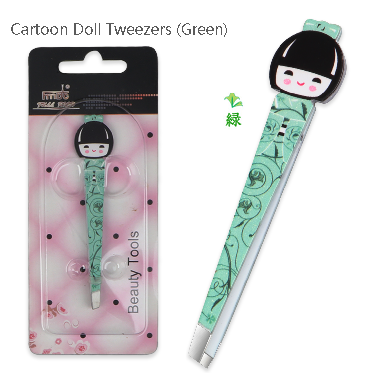 แหนบตุ๊กตาการ์ตูน (สีเขียว)