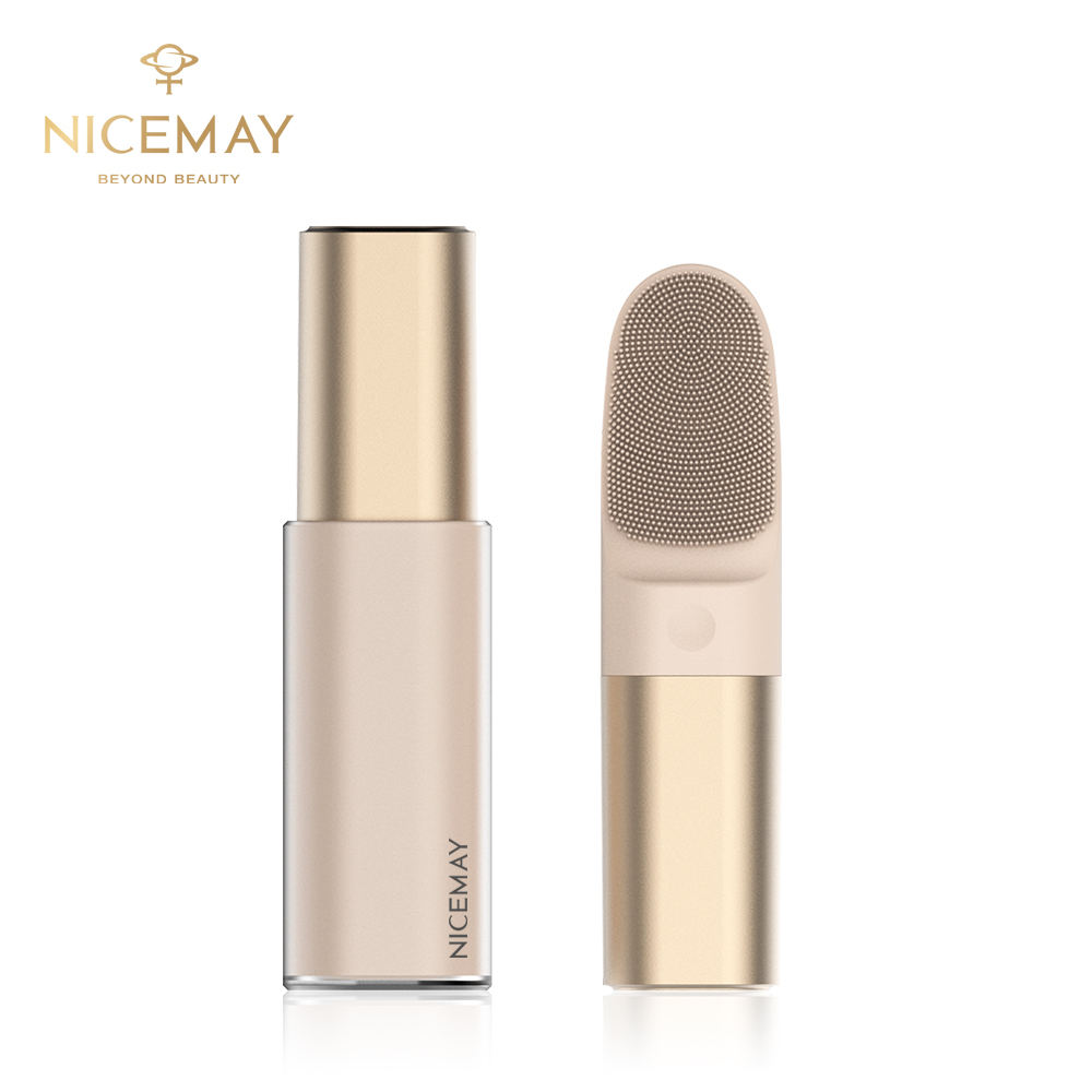 Heat Feature Silicone Electric Face Cleansing Brush Facial Skin Cleaner Cleaning Massage New 