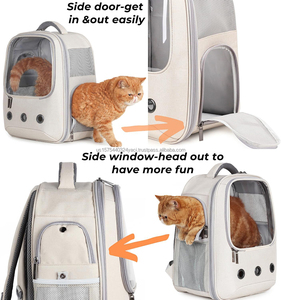 Sac à dos de transport pour animaux de compagnie OEM, sac à dos à bulles pour petits chiens, chats, chiots, pour les voyages en plein air, la randonnée et la marche - Product Image 3