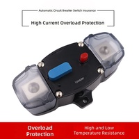 Manuel Sıfırlamalı 300 Amper Devre Kesici, 12-48 Volt DC, 0-8 Ölçülü Trolling Motor Araç Stereo Ses Sistemi Hat İçi Sigorta Bloğu Tutucuları