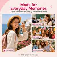 Mini caméra numérique rétro 1080P avec écran rotatif pour selfie, caméra portable pour enfants, jouet cadeau pour garçons et filles, caméscope de poche pour vlog avec porte-clés