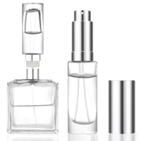 MUB Flacon vaporisateur de parfum rechargeable de voyage 10 ml, en verre, à remplissage par le haut, avec atomiseur, pour décantation, stock aux États-Unis