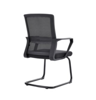 Chaise de bureau ergonomique moderne en maille, base fixe sans roulettes, accoudoirs fixes, pour bureau, maison, chambre, vente en gros