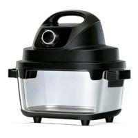 Longbank Nouvelle Friteuse à Air Électrique Numérique Non Toxique, Capacité 4.8L+6L, Matériau en Verre, 1700W, Cuisson Rapide Turbo, Sans Huile