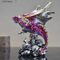 Statue de Dragon Magique d'Halloween en Résine, Ornement Tête de Dragon GTB05, Sculpture de Jeu, Décoration Maison, Cadeau, Décoration d'Halloween en Gros