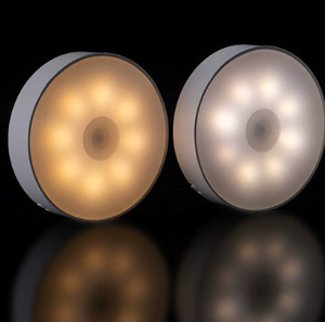 ABS Smart <span class=keywords><strong>Motion</strong></span> Sensor Nachtlampje Warm wit LED-verlichting Huisgangen Slaapkamers Buiten Automatisch opladen - Product Image 4