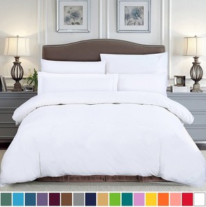 250 Thread Luxury Hotel White Linens Sets 80% Cotton 20% Polyester <strong>Fitted</strong> <strong>Sheet</strong> for <strong>Small</strong> Hotel - Product Image 6