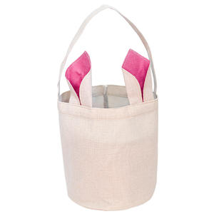 Tas Penyimpanan Paskah Custom yang Laris Manis, Desain Lucu dengan Telinga Kelinci, Sublimasi Kosong, Keranjang Paskah untuk Penyimpanan Hadiah Festival - Product Image 3