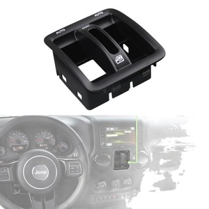 Jeep Wrangler <b>Window</b> Switch Cover 1RP75DX9AC ABS Black Interior Trim <b>Panel</b> - Product Image 1