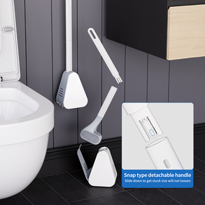 Brosse de toilette détachable Sanga personnalisée, nouvelle brosse de nettoyage ménager souple en silicone pour toilettes - Product Image 2