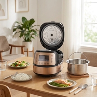 Cuisinière à riz électrique intelligente multi-fonctions coréenne 5L avec revêtement antiadhésif