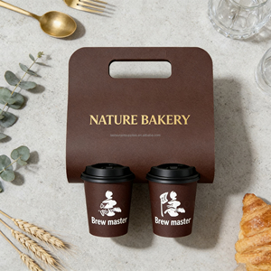 Professional <b>One</b>-Stop Customization Service for Café: <b>Cups</b> (With Lids), Sleeves, <b>Cup</b> Holders and Paper Bags - Product Image 3