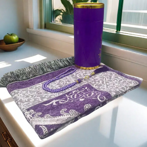Ensemble de tapis de prière musulman portable Sajadah avec tasbih 99 perles, boîte <span class=keywords><strong>cadeau</strong></span>, tapis de voyage doux, <span class=keywords><strong>cadeau</strong></span> islamique pour Ramadan, <span class=keywords><strong>Eid</strong></span>, Hajj, mariage - Product Image 1