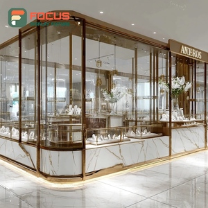 Minimalist Luxury Jewelry Store Furniture Laminated Finish Commercial Store Showcase Cabinet - Product Image 3