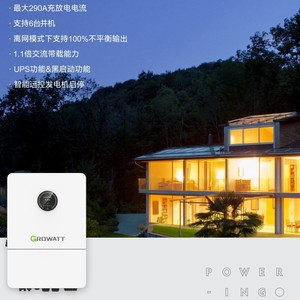 อินเวอร์เตอร์พลังงานแสงอาทิตย์แบบสามเฟส Growatt WIT 8K-HU 8000W รองรับแรงดันไฟฟ้าขาเข้า 200V-750V สำหรับระบบเชื่อมต่อกริดและระบบกักเก็บพลังงาน - Product Image 4