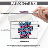 Porte-cartes de crédit unisexe personnalisable double face en PU, motifs camouflage par transfert thermique, ultra-fin 50 mm