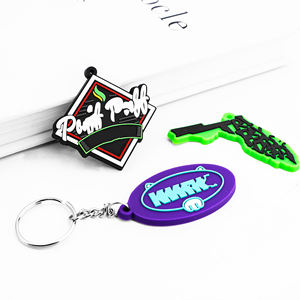 Porte-clés artisanat en silicone personnalisé 2D 3D flexible en caoutchouc souple Porte-clés en PVC avec votre logo Porte-clés en PVC personnalisé - Product Image 3