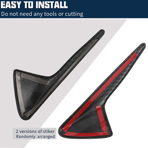 Carbon Fiber Fender Trim Stickers For 2017-2021 Tesla Model 3 Y Side <b>Camera</b> Protection Covers Modern Style Body Decals - Product Image 5