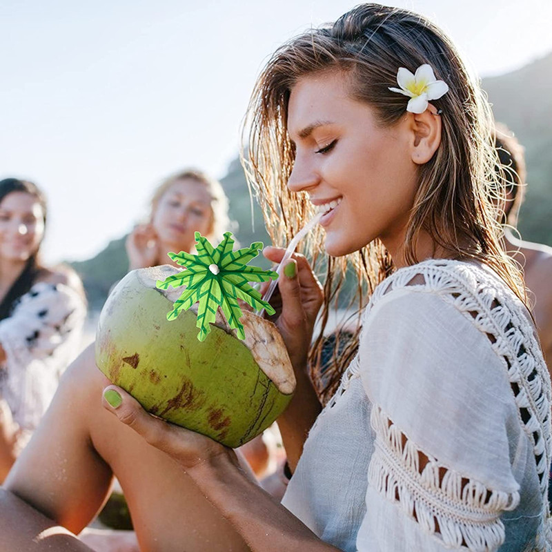 Cocktail Accessories For Drinks, 100 PCS Reusable Cocktail Decorations Party Pack With Paper Cocktail Umbrellas Cocktail Tree Cocktail Sticks Cocktail Fruit Label And Reusable Straws 5 Styles