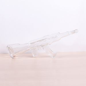 Bouteilles de whisky en verre clair en forme de pistolet <span class=keywords><strong>AK47</strong></span>, 750ml, 75cl, vin, <span class=keywords><strong>vodka</strong></span>, en stock - Product Image 5