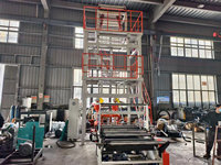Machine de soufflage de film pour sacs vestes en HDPE de type ABA à double vis de co-extrusion SJ55x2-1000H