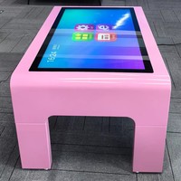 Table interactive multi-touch intelligente 32/43'' avec écran étanche, WiFi, LCD, table de jeu tactile, café, restaurant, éducation, école