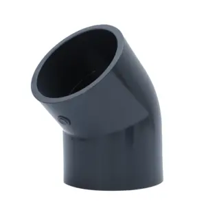 PVC cung cấp nước khuỷu tay phụ kiện uPVC ống nhựa phụ kiện 45 và 90 độ khuỷu tay