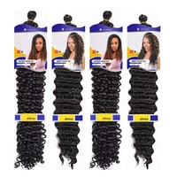Cheveux Tressés au Crochet FreeTre Onde d'Eau 22 Pouces pour Passion Twists Cheveux Synthétiques à Tresser Style Profond en Stock