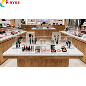 Hochwertige Luxuriöse Moderne Vitrine Runde Ausstellungsregale Maßgefertigte Parfüm 3-stufige Rotierende Acryl-Regalvitrine für Kosmetikprodukte - Product Image 6