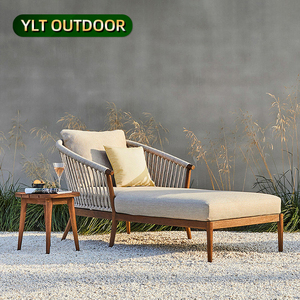 Silla <span class=keywords><strong>de</strong></span> <span class=keywords><strong>Playa</strong></span> <span class=keywords><strong>de</strong></span> Teca para Patio Exterior, Sillas <span class=keywords><strong>de</strong></span> <span class=keywords><strong>Playa</strong></span> para Sala <span class=keywords><strong>de</strong></span> Estar, Tumbonas <span class=keywords><strong>de</strong></span> Jardín, Silla <span class=keywords><strong>de</strong></span> Teca con Cuerda Tejida para Piscina - Product Image 1