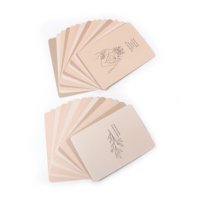 Logotipo personalizado Baby Milestone Cards Libro de tapa dura Devocional Self-Love Document para apreciar el registro de memoria del primer año del bebé