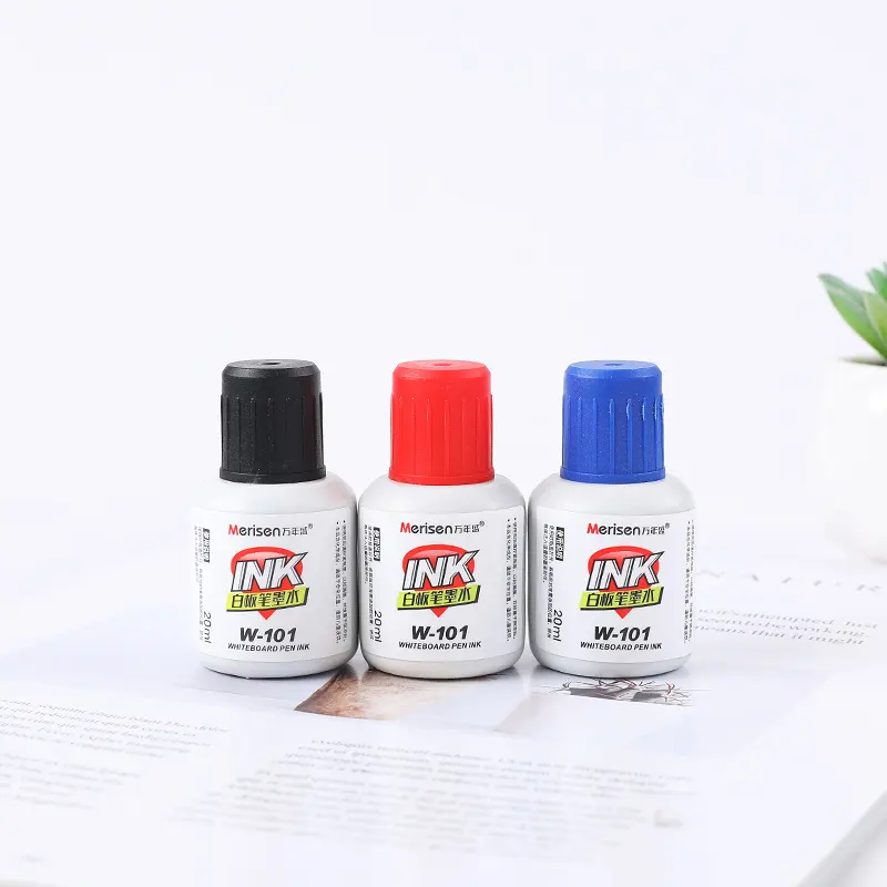 3 cores 20ml caneta marcador de quadro branco apagável tinta apagável secar facilmente recarga de tinta marcador de quadro branco preto vermelho azul