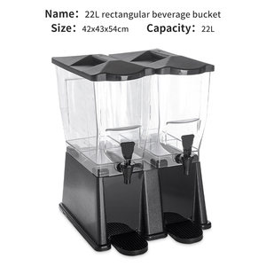 Cubo de agua fría de plástico transparente grande de 19L y 22L con grifo <span class=keywords><strong>para</strong></span> restaurante, dispensador de bebidas y dispensador de jugo de limón - Product Image 3