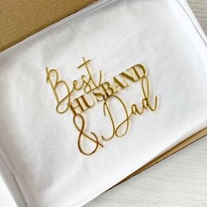 Nuevo Adorno <span class=keywords><strong>para</strong></span> <span class=keywords><strong>Pastel</strong></span> <span class=keywords><strong>de</strong></span> Acrílico Dorado con la Leyenda 'Mejor Marido y Papá', Decoración <span class=keywords><strong>para</strong></span> <span class=keywords><strong>Pastel</strong></span> del Día del Padre, Accesorios <span class=keywords><strong>para</strong></span> <span class=keywords><strong>Pastel</strong></span> <span class=keywords><strong>de</strong></span> <span class=keywords><strong>Cumpleaños</strong></span> - Product Image 5