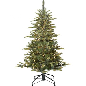 Arbre <span class=keywords><strong>de</strong></span> Noël LED extérieur <span class=keywords><strong>de</strong></span> 5 pieds avec 250 pièces LED lumières claires vert PVC artificiel <span class=keywords><strong>grand</strong></span> arbre extérieur pour la décoration <span class=keywords><strong>de</strong></span> Noël - Product Image 1
