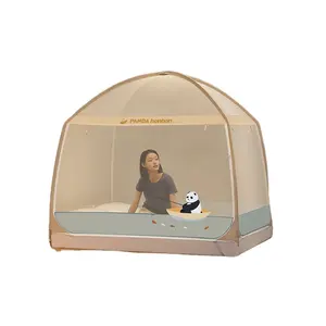 Medoga 대형 공간 Yurts 프레임 접이식 모기장 아기 침실 침대 캐노피 킹 사이즈 침대