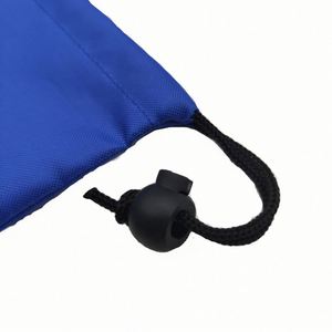 Sac à cordon noir en tissu Oxford 210D réutilisable avec poignées en corde pour le rangement des jouets - Product Image 3