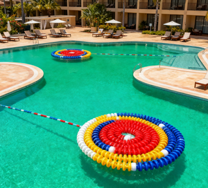 Kompetisi profesional kolam renang jalur garis dengan tali anti-gelombang dan Reel mudah untuk <span class=keywords><strong>Lap</strong></span> berenang - Product Image 5